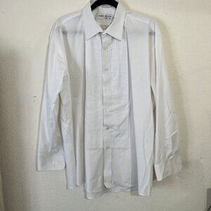 Martino Collection by Henry Segal Mens XL White Wing Tip Collar Tuxedo Shirt